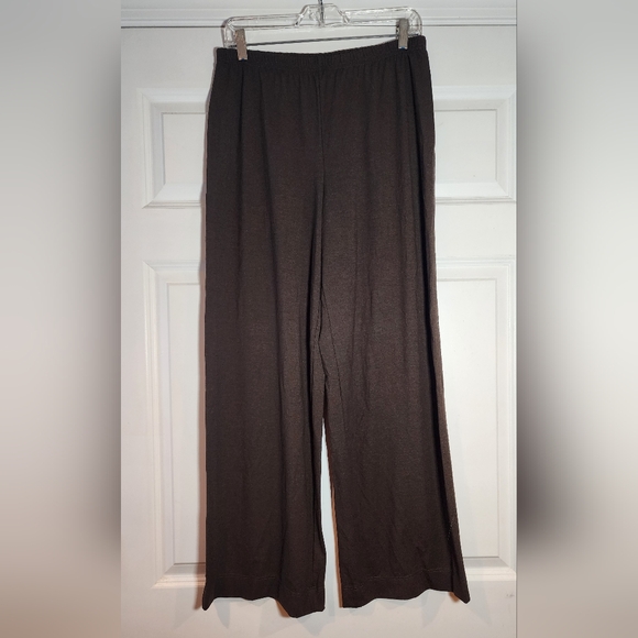 Fashion Bug Stretchy Brown Wide Leg Pull On Pants M - Picture 1 of 4